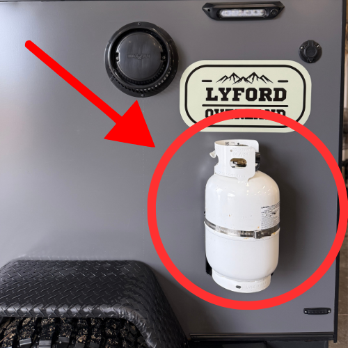 11lb Propane Tank + Mount